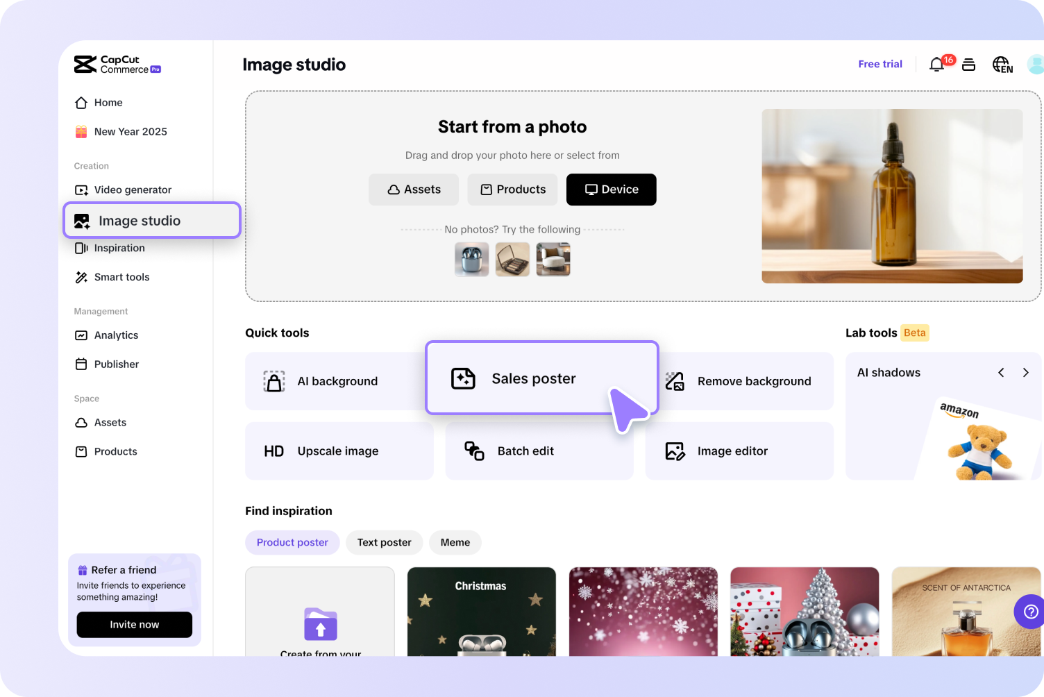 Luo mukautettu juliste verkossa